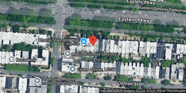 Aerial map of 646 EASTERN PARKWAY, Brooklyn