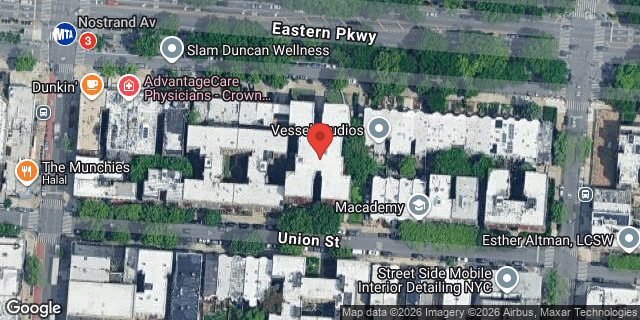Aerial map of 576 EASTERN PARKWAY, Brooklyn
