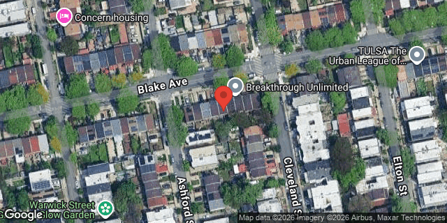Aerial map of 946 BLAKE AVENUE, Brooklyn