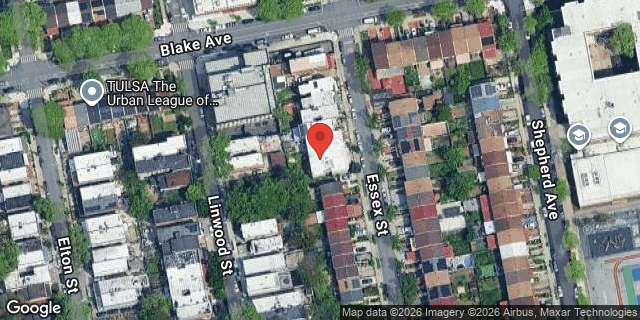 Aerial map of 584 ESSEX STREET, Brooklyn