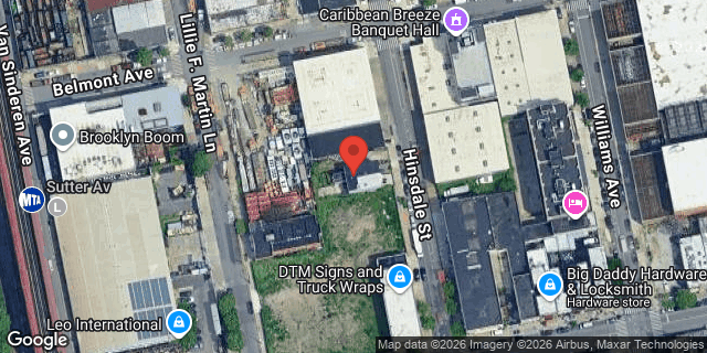 Aerial map of 236 HINSDALE STREET, Brooklyn