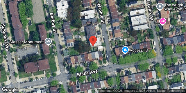 Aerial map of 488 JEROME STREET, Brooklyn