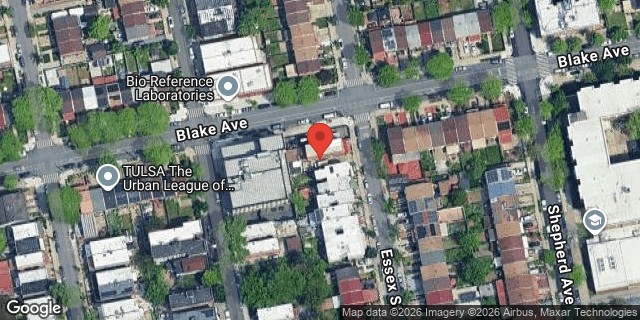 Aerial map of 566 ESSEX STREET, Brooklyn