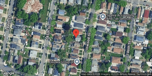 Aerial map of 130-28 INWOOD STREET, Queens
