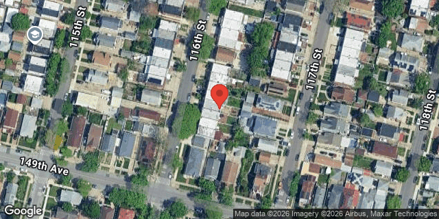 Aerial map of 135-43 116 STREET, Queens