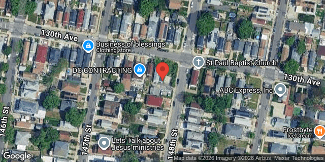 Aerial map of 147-16 130 AVENUE, Queens