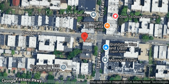 Aerial map of 274 TROY AVENUE, Brooklyn