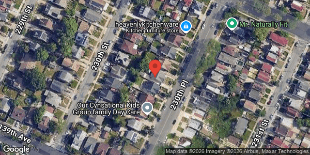 Aerial map of 138-36 230 PLACE, Queens