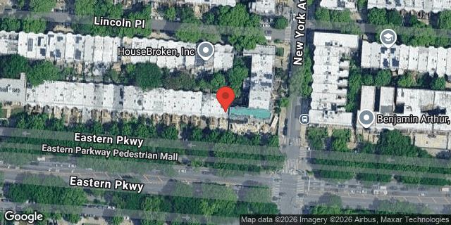 Aerial map of 607 EASTERN PARKWAY, Brooklyn