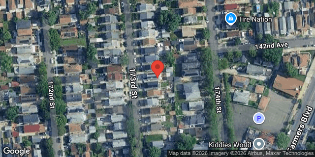 Aerial map of 140-29 173 STREET, Queens