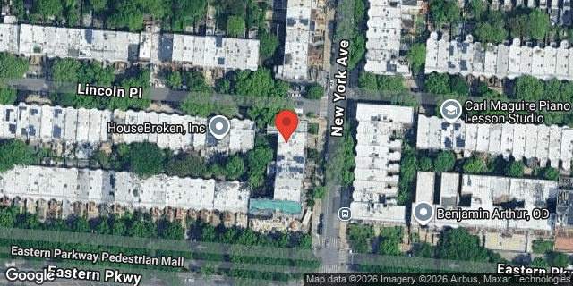 Aerial map of 288 NEW YORK AVENUE, Brooklyn