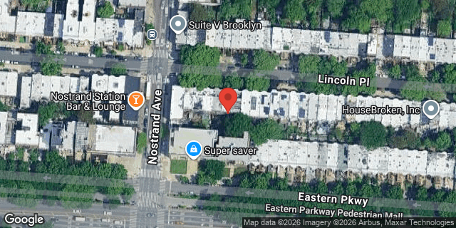 Aerial map of 802 LINCOLN PLACE, Brooklyn