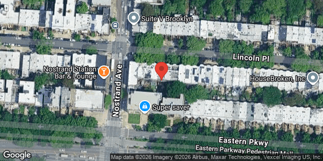 Aerial map of 798 LINCOLN PLACE, Brooklyn