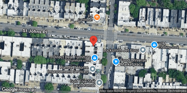 Aerial map of 1342 SCHENECTADY AVENUE, Brooklyn