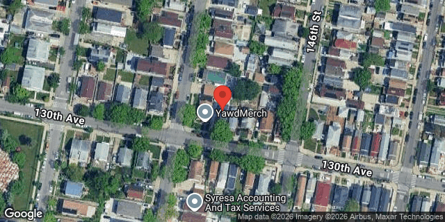 Aerial map of 145-33 130 AVENUE, Queens