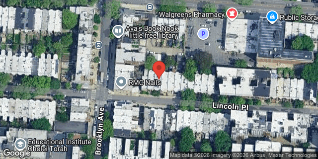 Aerial map of 969 LINCOLN PLACE, Brooklyn