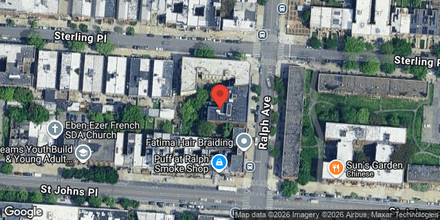 Aerial map of 546 RALPH AVENUE, Brooklyn