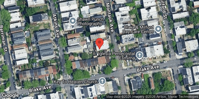 Aerial map of 318 MONTAUK AVENUE, Brooklyn