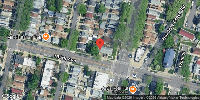 Aerial map of 118-11 LEFFERTS BOULEVARD, Queens