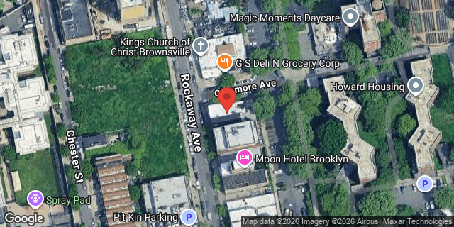Aerial map of 375 ROCKAWAY AVENUE, Brooklyn