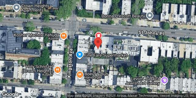 Aerial map of 1106 ST JOHNS PLACE, Brooklyn