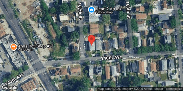 Aerial map of 167-09 140 AVENUE, Queens