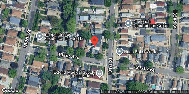 Aerial map of 129-40 131 STREET, Queens