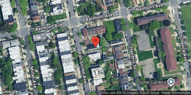 Aerial map of 355 VAN SICLEN AVENUE, Brooklyn