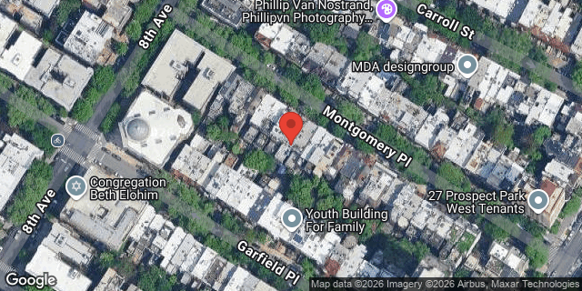 Aerial map of 26 MONTGOMERY PLACE, Brooklyn