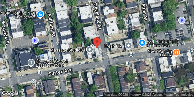 Aerial map of 947 SUTTER AVENUE, Brooklyn
