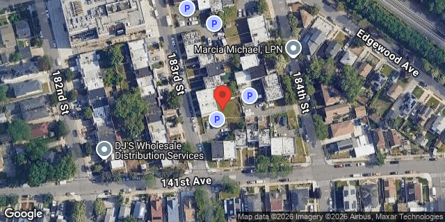 Aerial map of 140-35 183 STREET, Queens