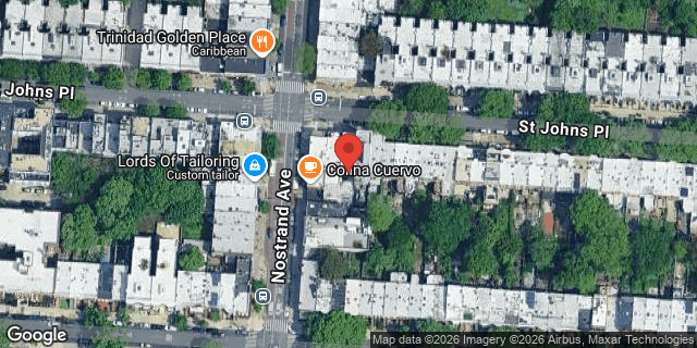 Aerial map of 850 ST JOHNS PLACE, Brooklyn