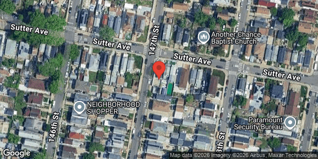Aerial map of 147-02 SUTTER AVENUE, Queens