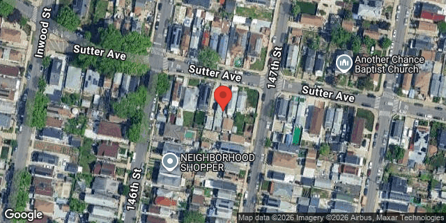 Aerial map of 146-14 SUTTER AVENUE, Queens