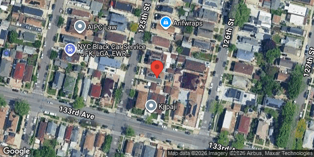 Aerial map of 130-47 125 STREET, Queens
