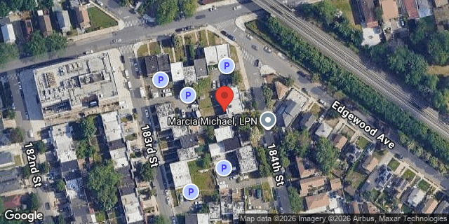 Aerial map of 140-20 184 STREET, Queens