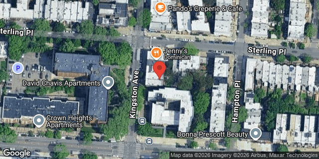 Aerial map of 239 KINGSTON AVENUE, Brooklyn