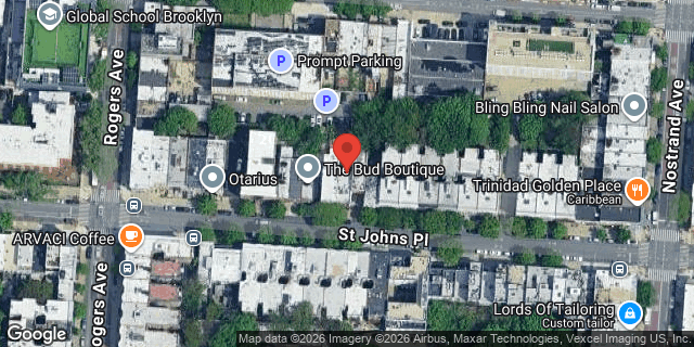 Aerial map of 793 ST JOHNS PLACE, Brooklyn