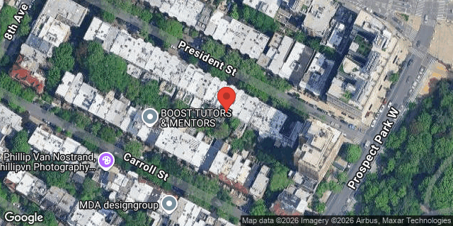 Aerial map of 934 PRESIDENT STREET, Brooklyn