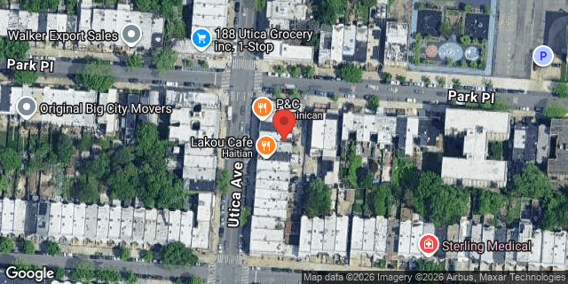 Aerial map of 193 UTICA AVENUE, Brooklyn