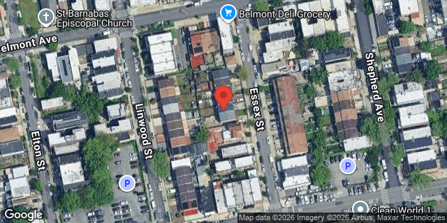 Aerial map of 478 ESSEX STREET, Brooklyn