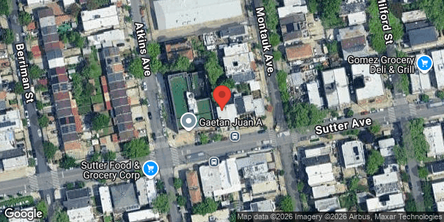Aerial map of 1101 SUTTER AVENUE, Brooklyn