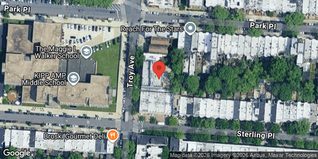 Aerial map of 211 TROY AVENUE, Brooklyn