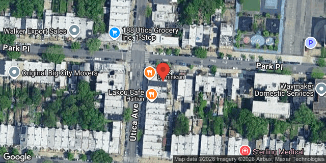 Aerial map of 191 UTICA AVENUE, Brooklyn