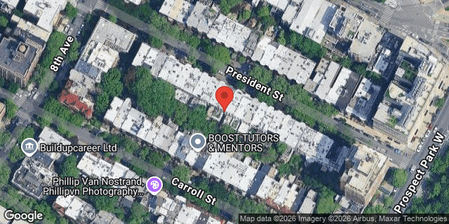 Aerial map of 922 PRESIDENT STREET, Brooklyn