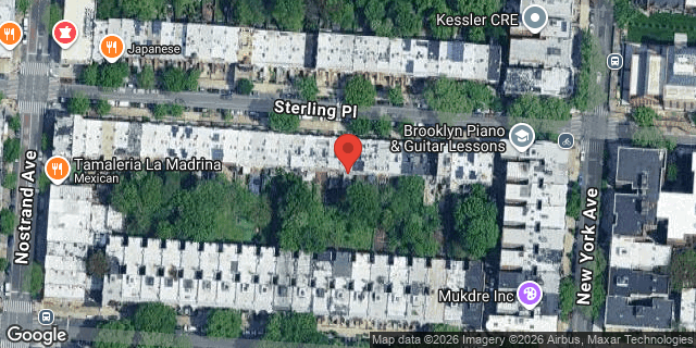 Aerial map of 902 STERLING PLACE, Brooklyn