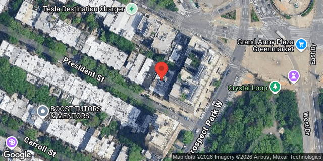 Aerial map of 951 PRESIDENT STREET, Brooklyn