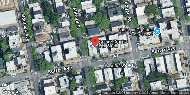 Aerial map of 1133 SUTTER AVENUE, Brooklyn