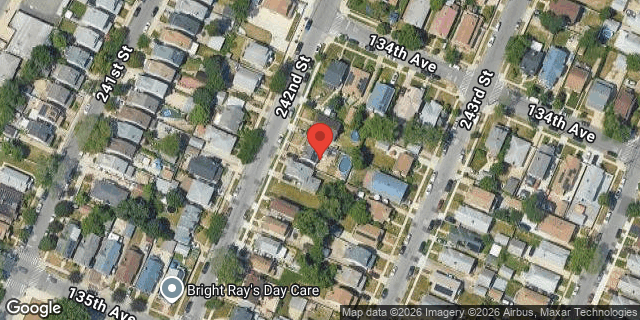 Aerial map of 134-15 242 STREET, Queens
