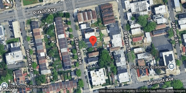 Aerial map of 345 SCHENCK AVENUE, Brooklyn